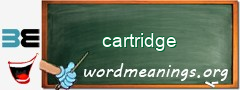 WordMeaning blackboard for cartridge